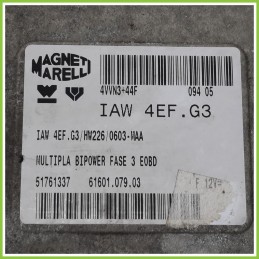 Centralina Motore Iniezione ECU MAGNETI MARELLI IAW4EF.G3 FIAT MULTIPLA 1F 1.6 16V 51761337 2004 2012