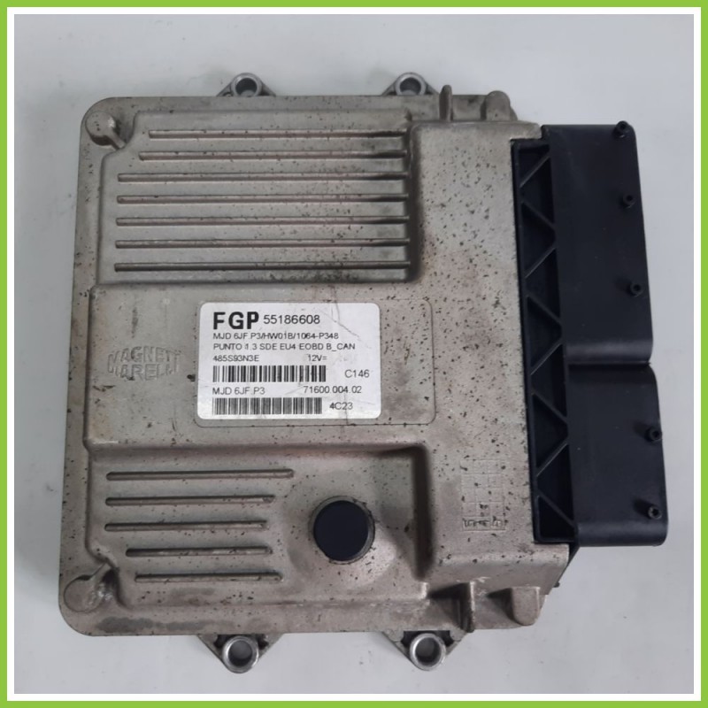 Centralina Motore Iniezione ECU MAGNETI MARELLI MJD6JF.P3 FIAT PUNTO 2U 1.3 16V MJT 55186608 2003 2007