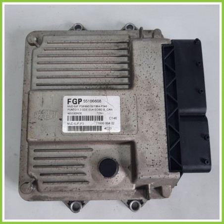 Centralina Motore Iniezione ECU MAGNETI MARELLI MJD6JF.P3 FIAT PUNTO 2U 1.3 16V MJT 55186608 2003 2007