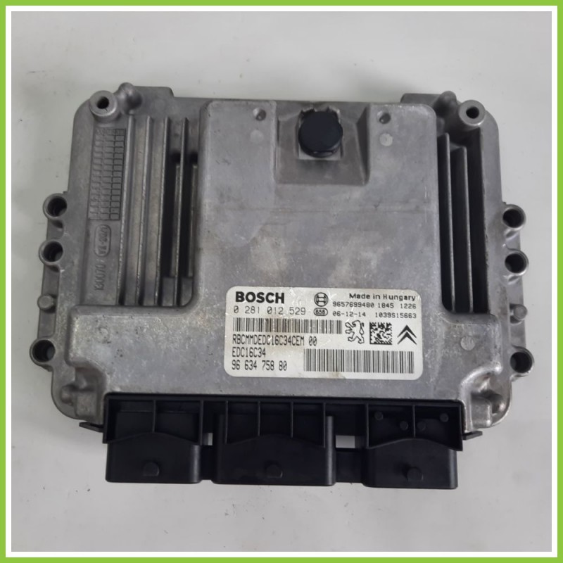 Centralina Motore Iniezione ECU BOSCH 0281012529 PEUGEOT 207 1.4 9663475880 2006 2009