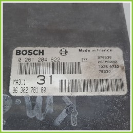 Centralina Motore Iniezione ECU BOSCH 0261204622 PEUGEOT 106 1.1 9630278180 1996 2004