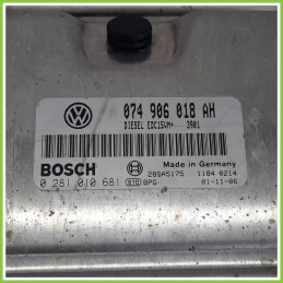 Centralina Motore Iniezione ECU BOSCH 0281010681 VOLKSWAGEN TRANSPORTER FURGONE 7H 074906018AH 2003 2009