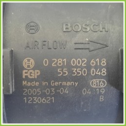 Debimetro Misuratore Massa Aria BOSCH 0281002618 OPEL ASTRA A04 1.9 16V 55350048 2004 2011
