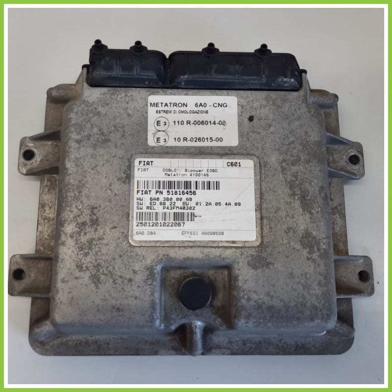 Centralina Motore Iniezione GAS METATRON 6A0-CNG FIAT DOBLO 3C 1.6 16V 51816567 2005 2011