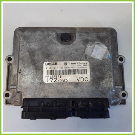 Centralina Motore Iniezione ECU BOSCH 0281011398 FIAT STILO 2V 1.9 JTD 55187571 2003 2009