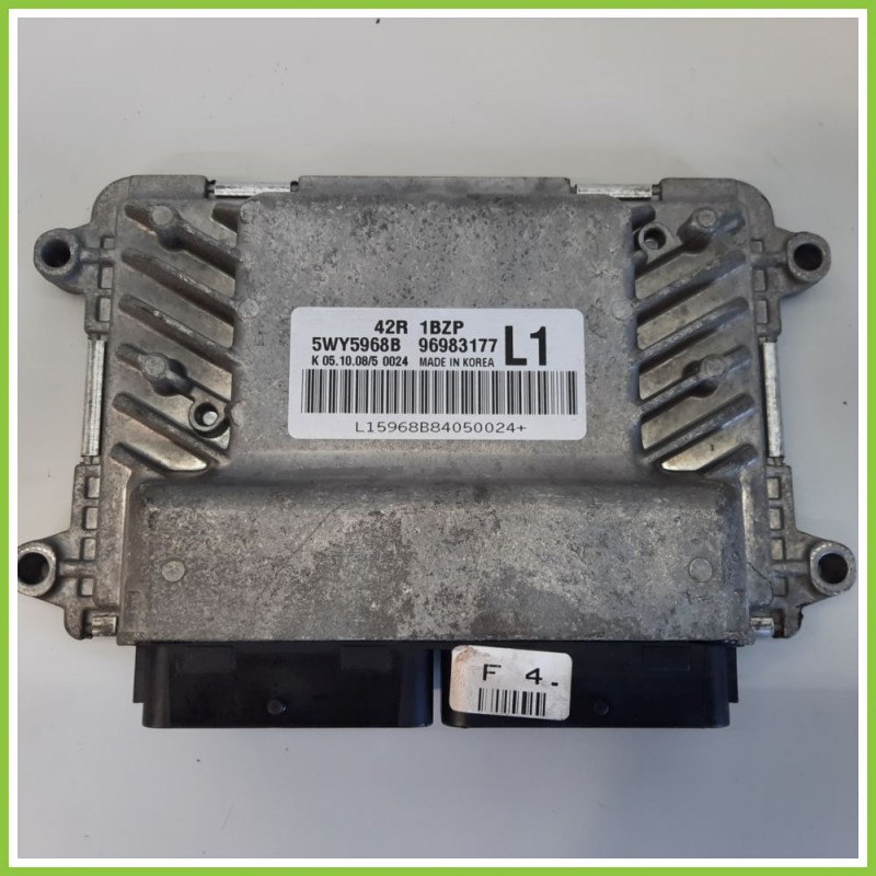 Centralina Motore Iniezione ECU SIEMENS 5WY5968B CHEVROLET (DAEWOO) AVEO T250 1.2 969831177 2008 2012