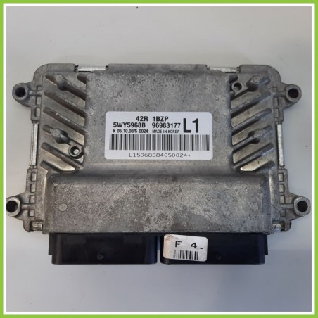 Centralina Motore Iniezione ECU SIEMENS 5WY5968B CHEVROLET (DAEWOO) AVEO T250 1.2 969831177 2008 2012