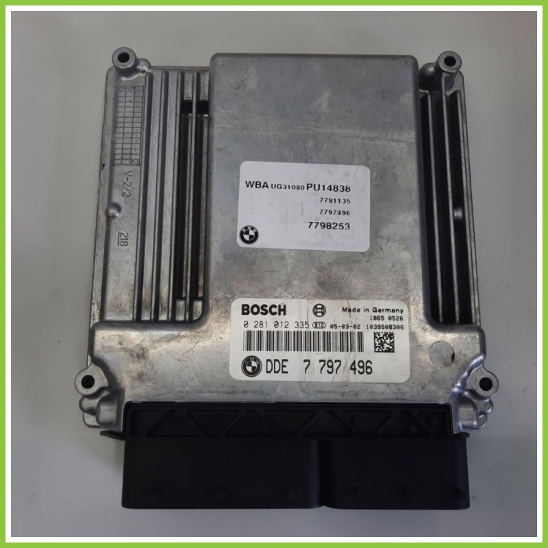 Centralina Motore Iniezione ECU BOSCH 0281012335 BMW Serie 1 E87 DDE7797496 2004 2007