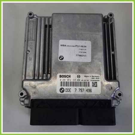 Centralina Motore Iniezione ECU BOSCH 0281012335 BMW Serie 1 E87 DDE7797496 2004 2007