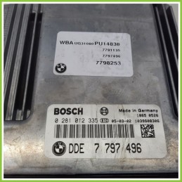 Centralina Motore Iniezione ECU BOSCH 0281012335 BMW Serie 1 E87 DDE7797496 2004 2007
