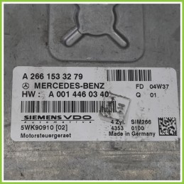 Centralina Motore Iniezione ECU SIEMENS 5WK90910-02 MERCEDES-BENZ Classe A W/C169 A2661533279 2004 2013