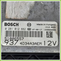 Centralina Motore Iniezione ECU BOSCH 02814012882 ALFA ROMEO 147 W8 1.9 JTD 51806557 2004 2011
