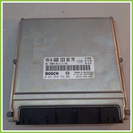 Centralina Motore Iniezione ECU BOSCH 0281010793 MERCEDES-BENZ Classe A W168 CDI A6681530279 2001 2004