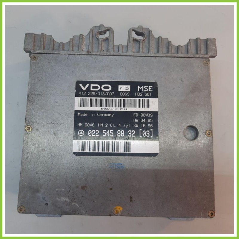 Centralina Motore Iniezione ECU VDO 412.229/018/007 MERCEDES-BENZ Classe E W/S210 0225458832 1995 2002