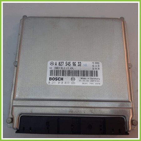 Centralina Motore Iniezione ECU BOSCH 0281010039 MERCEDES-BENZ Classe A W168 CDI A0275459637 1997 2001