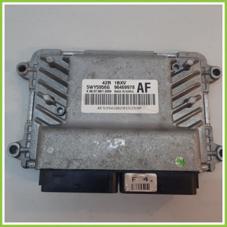 Centralina Motore Iniezione ECU SIEMENS 5WY5956G CHEVROLET (DAEWOO) AVEO T250 1.2 96469978 2008 2012