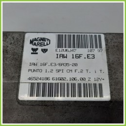 Centralina Motore Iniezione ECU MAGNETI MARELLI IAW16F.E3 FIAT PUNTO 1a Serie 46524186 1993 1999
