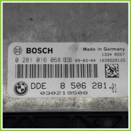 Centralina Motore Iniezione ECU BOSCH 0281016068 BMW Serie 1 E81/E87 DDE8506281-01 2007 2012