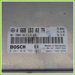 Centralina Motore Iniezione ECU BOSCH 0281010793 MERCEDES-BENZ Classe A W168 CDI A6681530279 2001 2004