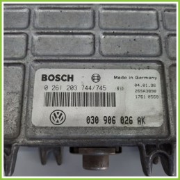Centralina Motore Iniezione ECU BOSCH 0261203744 VOLKSWAGEN POLO 3a Serie 1.0 030906026AK 1994 2001