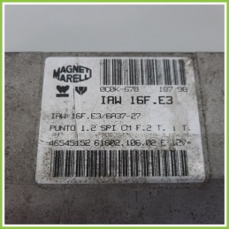 Centralina Motore Iniezione ECU MAGNETI MARELLI IAW16F.E3 FIAT PUNTO 1a Serie 46545152 1993 1999