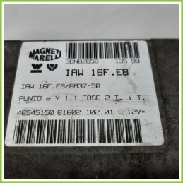 Centralina Motore Iniezione ECU MAGNETI MARELLI IAW16F.EB FIAT PUNTO 1a Serie 46545150 1993 1999