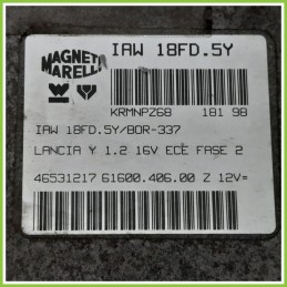 Centralina Motore Iniezione ECU MAGNETI MARELLI IAW18FD.5Y LANCIA Y 1.2 16V 46531217 1996 2000