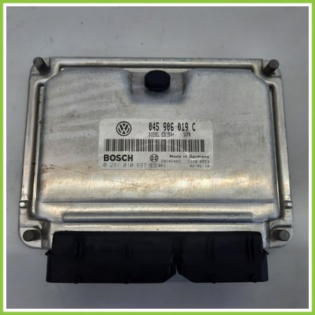 Centralina Motore Iniezione ECU BOSCH 0281010697 VOLKSWAGEN POLO 9N 1.4 TDI 045906019C 2001 2005