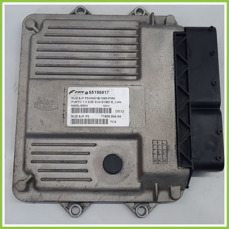 Centralina Motore Iniezione ECU MAGNETI MARELLI MJD6JF.P3 FIAT PUNTO CLASSIC 2U 1.3 MJT 55195817 2007 2011