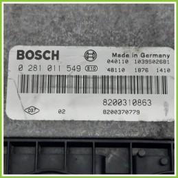 Centralina Motore Iniezione ECU BOSCH 0281011549 RENAULT SCENIC 2a Serie 1.9 dCi 8200310863 2003 2009