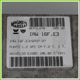 Centralina Motore Iniezione ECU MAGNETI MARELLI IAW16F.E3 FIAT PUNTO 1a Serie 46545152 1993 1999