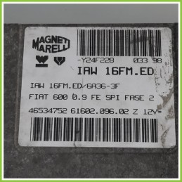 Centralina Motore Iniezione ECU MAGNETI MARELLI IAW16FM.ED FIAT SEICENTO 1E 46534752 1998 2005