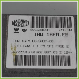 Centralina Motore Iniezione ECU MAGNETI MARELLI IAW16FM.E6 FIAT SEICENTO 1E 1.1 46555916 1998 2005