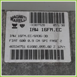 Centralina Motore Iniezione ECU MAGNETI MARELLI IAW16FM.EC FIAT SEICENTO 1E 46534751 1998 2005