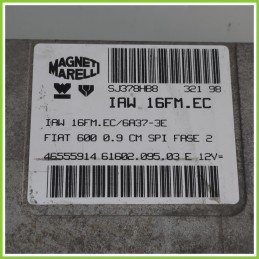 Centralina Motore Iniezione ECU MAGNETI MARELLI IAW16FM.EC FIAT SEICENTO 1E 46555914 1998 2005