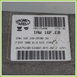 Centralina Motore Iniezione ECU MAGNETI MARELLI IAW16F.E0 FIAT CINQUECENTO NM 46475180 1992 1999