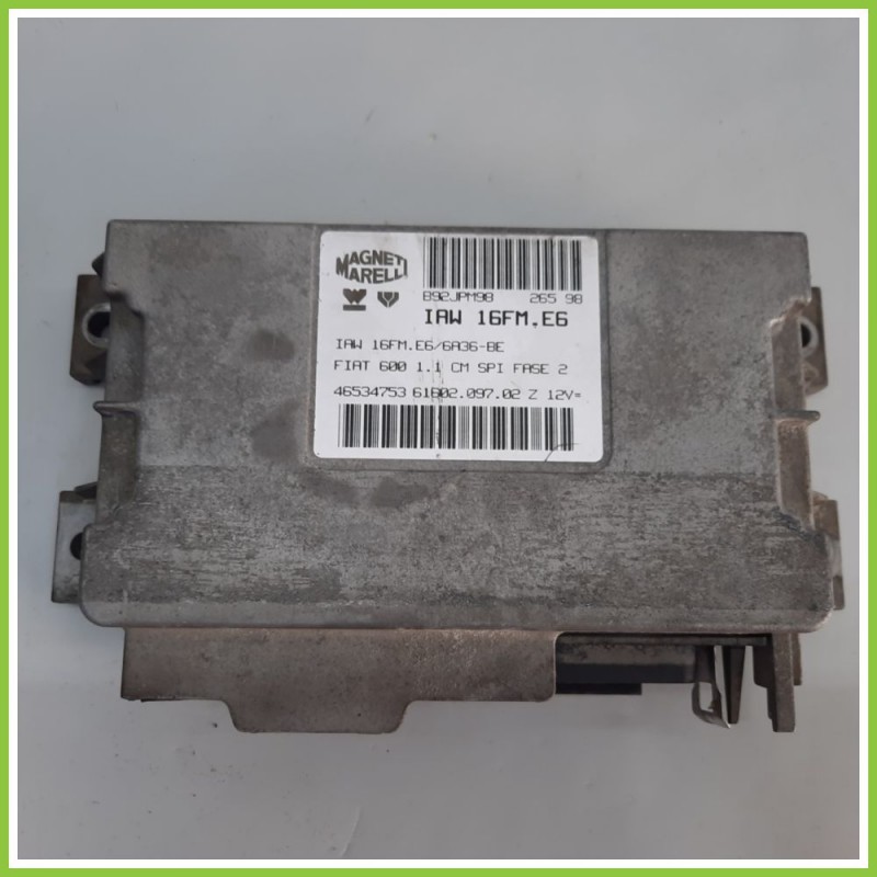 Centralina Motore Iniezione ECU MAGNETI MARELLI IAW16FM.E6 FIAT SEICENTO 1E 1.1 46534753 1998 2005