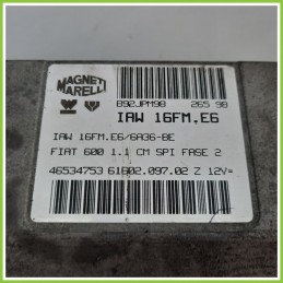 Centralina Motore Iniezione ECU MAGNETI MARELLI IAW16FM.E6 FIAT SEICENTO 1E 1.1 46534753 1998 2005