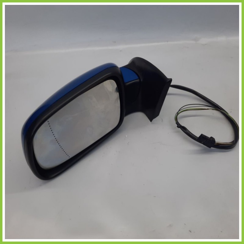 Specchio Specchietto Retrovisore Sinistro SX AZZURRO PEUGEOT 307 2005 2008 Originale Usato
