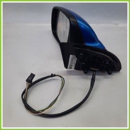 Specchio Specchietto Retrovisore Sinistro SX AZZURRO PEUGEOT 307 2005 2008 Originale Usato
