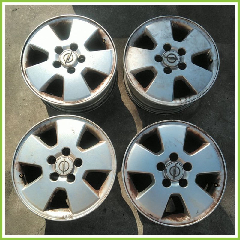 Cerchi in Lega OPEL Astra G 15 pollici 15" 6.0J 5x110 ET 49 4pz originali usati