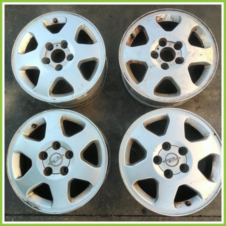 Cerchi in Lega OPEL Zafira 15 pollici 15" 6.0J 5x110 ET 43 4pz originali usati