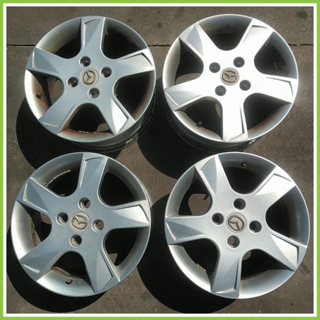 Cerchi in Lega MAZDA Mazda 3 15 pollici 15" 6.0J 4x108 ET 52.5 4pz originali usati