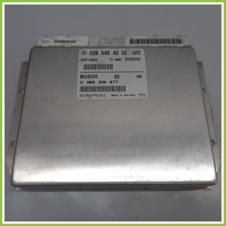 Centralina Controllo Elettronico Stabilita ESP+BAS BOSCH 0265109477 MERCEDES-BENZ Classe A W168 CDI 0295454232 1997 2001