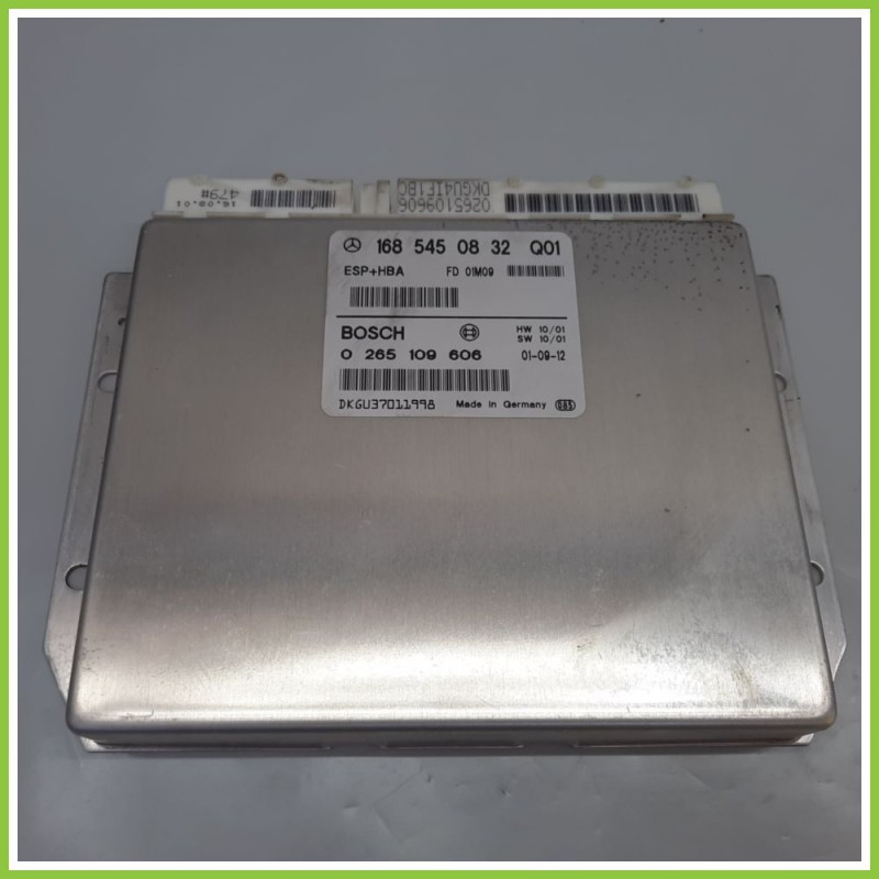 Centralina Controllo Elettronico Stabilita ESP+HBA BOSCH 0265109606 MERCEDES-BENZ Classe A W168 CDI 1685450832 2001 2004