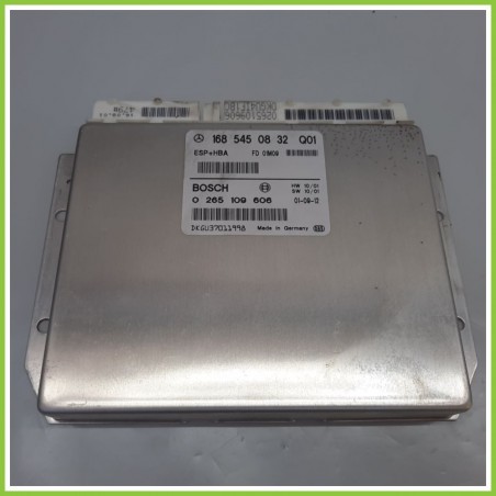 Centralina Controllo Elettronico Stabilita ESP+HBA BOSCH 0265109606 MERCEDES-BENZ Classe A W168 CDI 1685450832 2001 2004