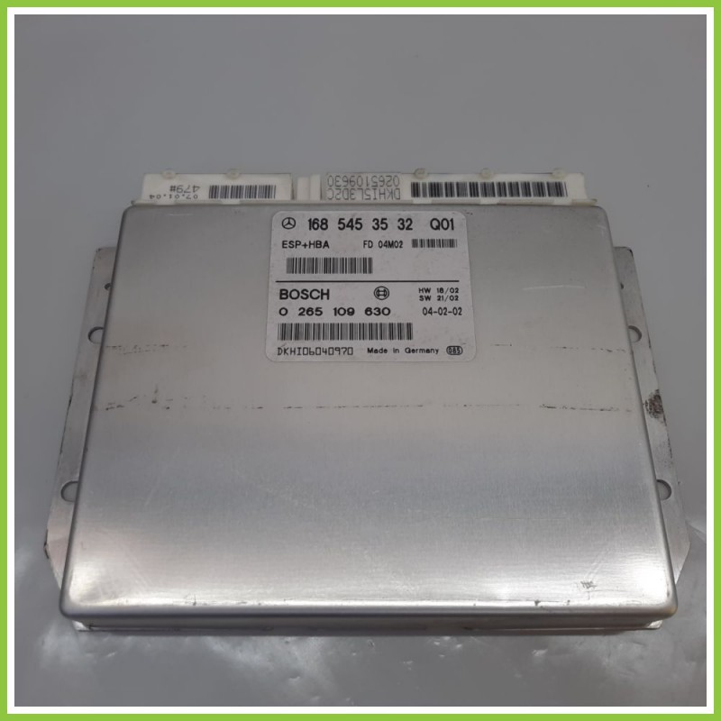 Centralina Controllo Elettronico Stabilita ESP+HBA BOSCH 0265109630 MERCEDES-BENZ Classe A W168 CDI 1685453532 2001 2004