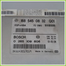 Centralina Controllo Elettronico Stabilita ESP+HBA BOSCH 0265109606 MERCEDES-BENZ Classe A W168 1685450832 2001 2004