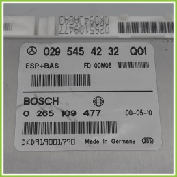 Centralina Controllo Elettronico Stabilita ESP+BAS BOSCH 0265109477 MERCEDES-BENZ Classe A W168 CDI 0295454232 1997 2001