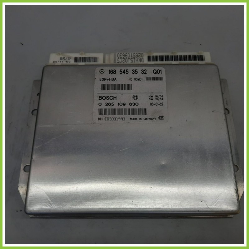 Centralina Controllo Elettronico Stabilita ESP+HBA BOSCH 0265109630 MERCEDES-BENZ Classe A W168 1685453532 2001 2004